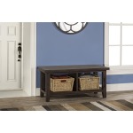 Tuscan Retreat Blanket Bench - Weathered Gray