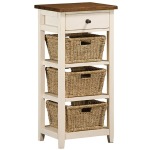 Tuscan Retreat 3 Basket Stand - Country White
