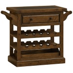 Tuscan Retreat Drink Trolley Cart - Antique Pine