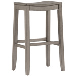 Fiddler Backless Non-Swivel Bar Stool - Aged Gray