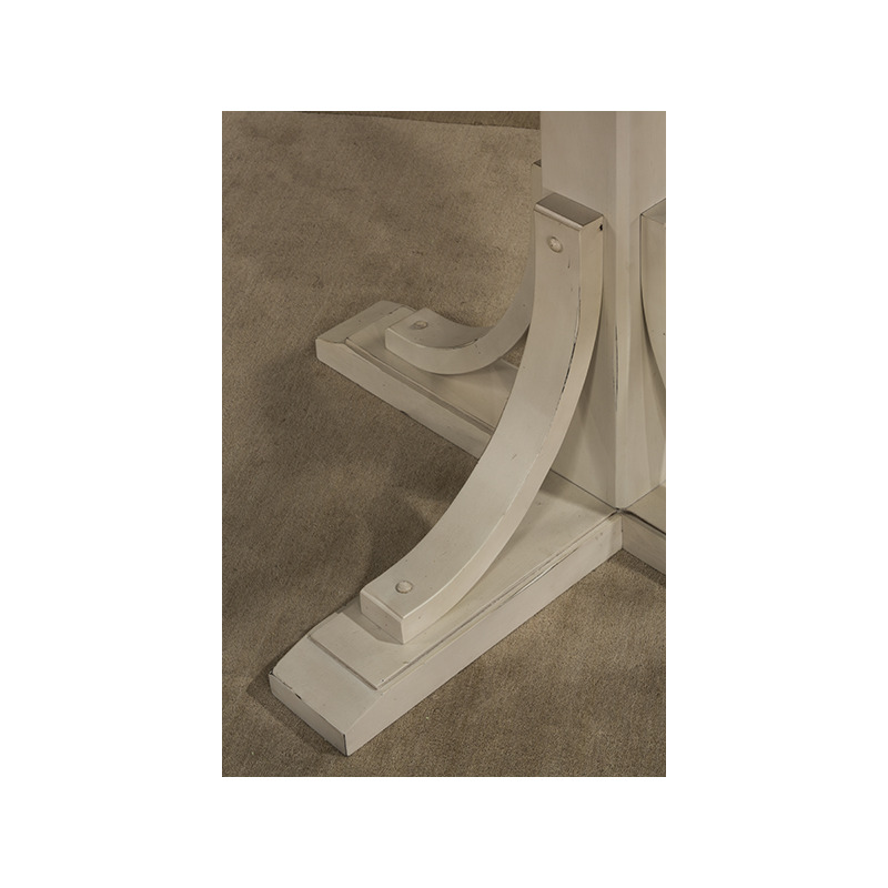 Clarion Round Counter Height Dining Table Sea White Base with