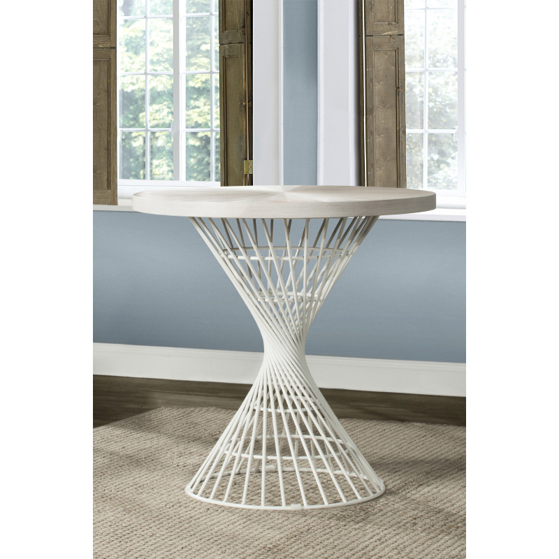 KANISTER ROUND COUNTER HEIGHT DINING TABLE WHITE 4820CT by Hillsdale
