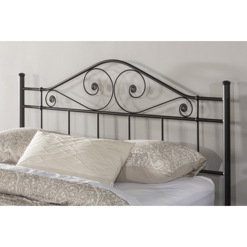 Harrison King Headboard with Rails Textured Black 1403HKR by