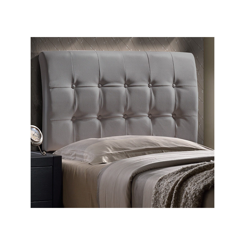 Lusso Headboard Twin Gray Pu Faux Leather By Hilale Lusso Headboard Twin Gray Pu Faux Leather By Hilale