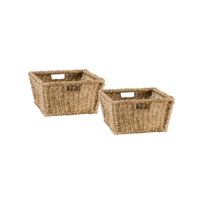 Tuscan Retreat® Blanket Bench Baskets (2) - Seagrass