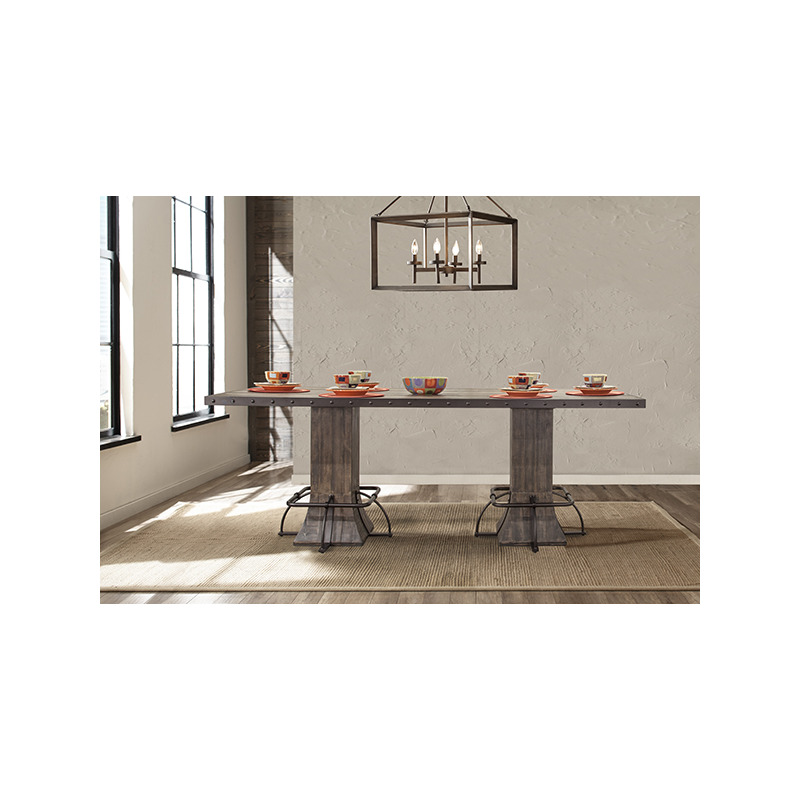 Jennings 7 Piece Rectangle Counter Height Dining Set with NonSwivel