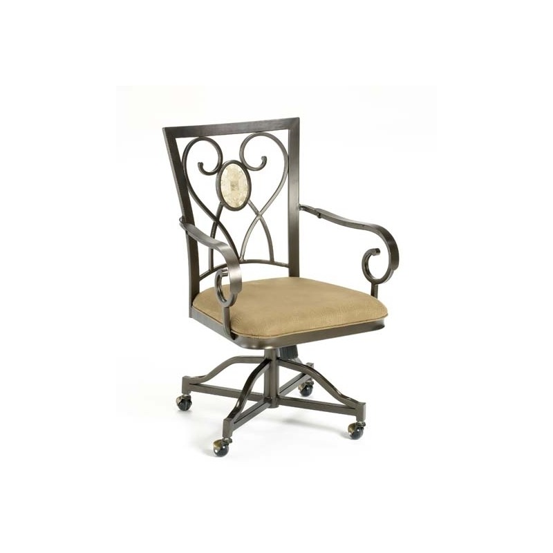 Brookside Oval Back Caster Dining Chair By Hilale Oskar Huber Brookside Oval Back Caster Dining Chair