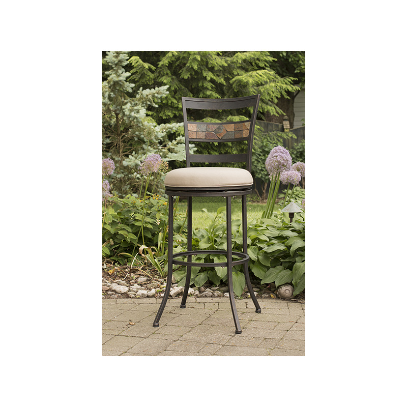 Henning Indoor Outdoor Swivel Bar Height Stool By Hillsdale Oskar Huber Furniture Design