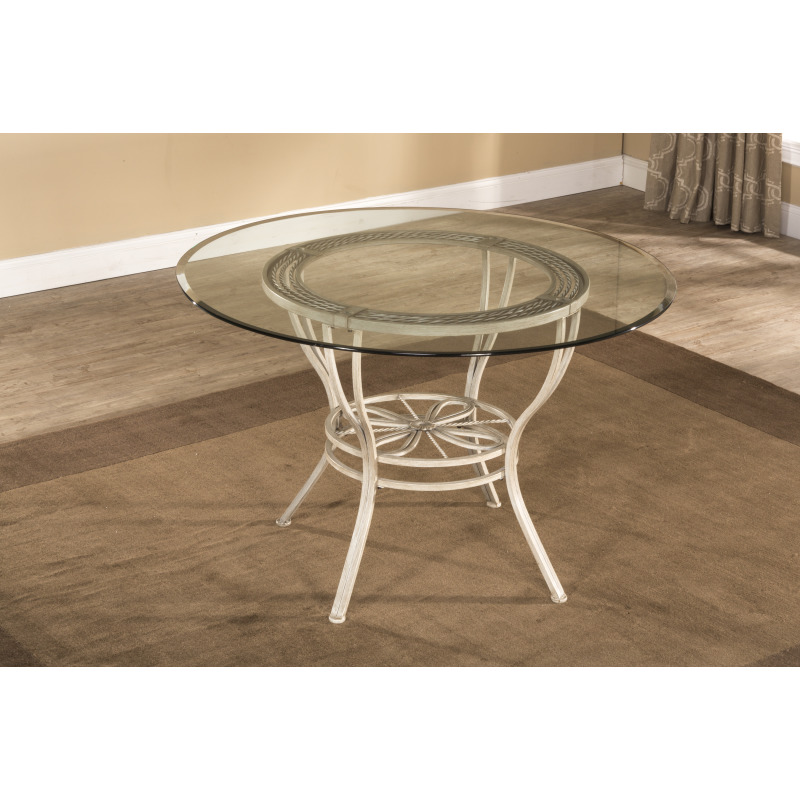 Napier 5Piece Round Dining Table Set Aged Ivory 5986DTBS5 by