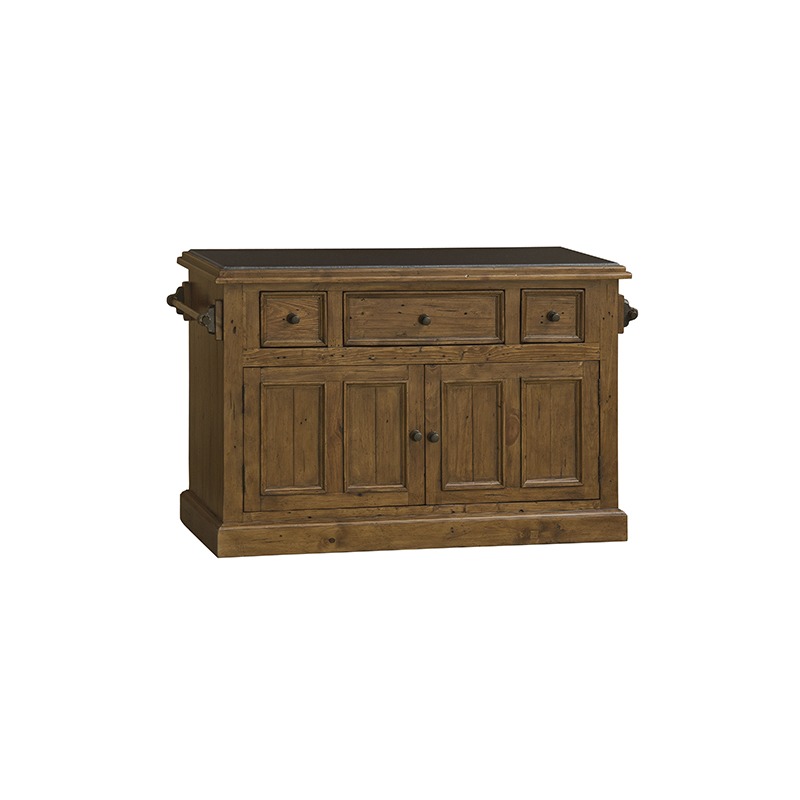 Tuscan Retreat Granite Top Kitchen Island