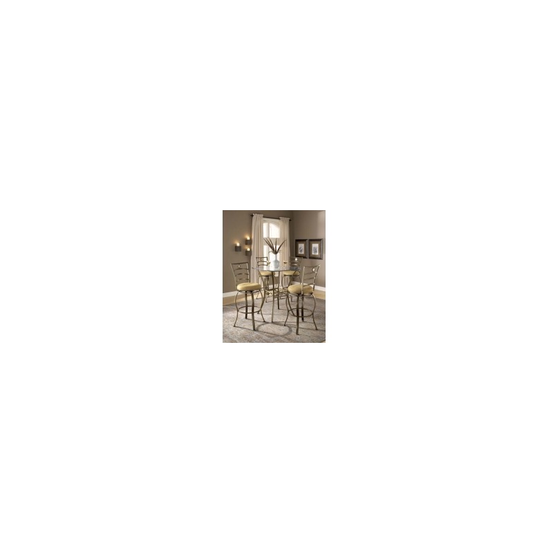 Brookside 3pc Bistro Set with Marin Barstools