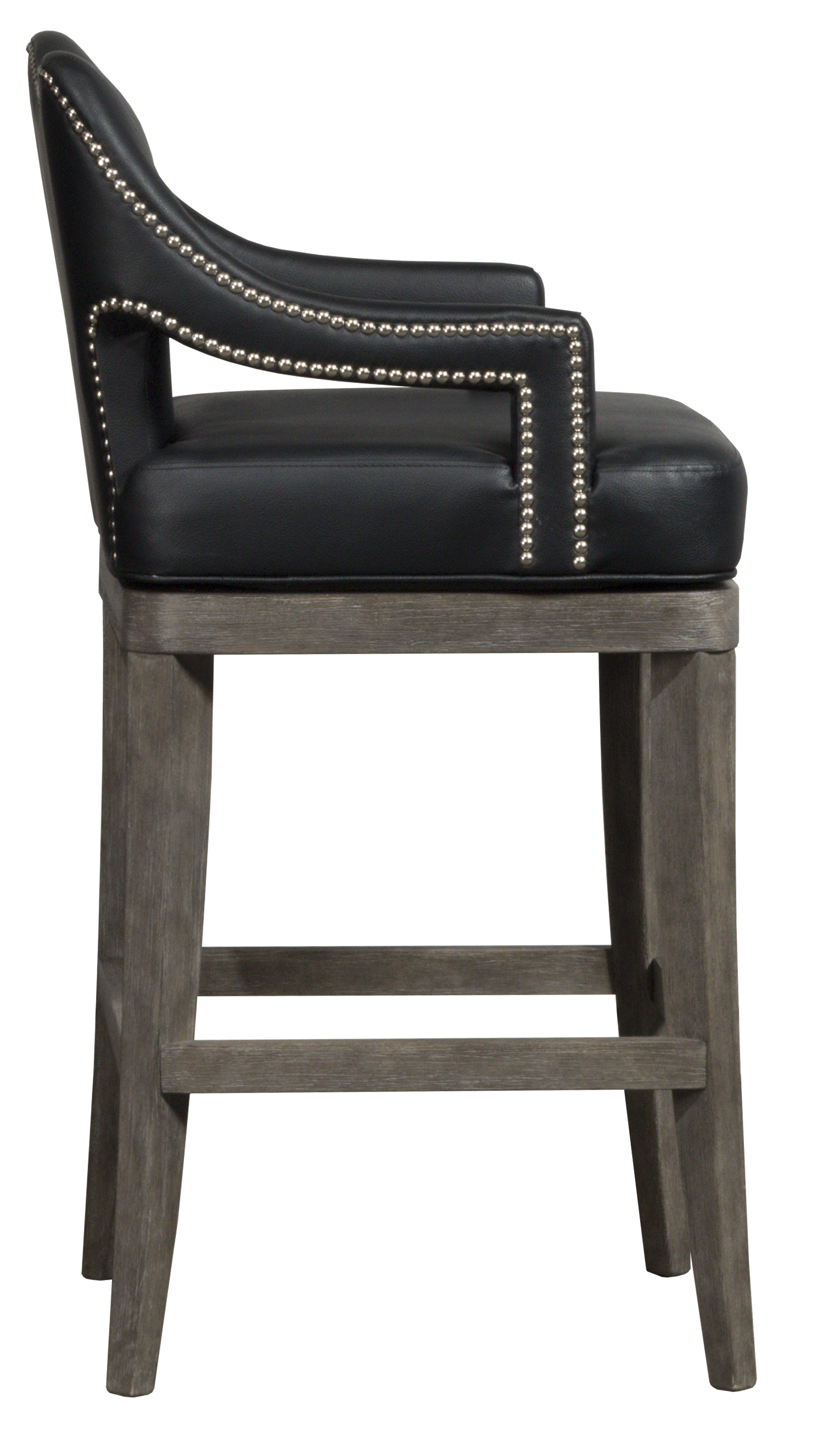 Leather Nailhead Counter Stools Odditieszone
