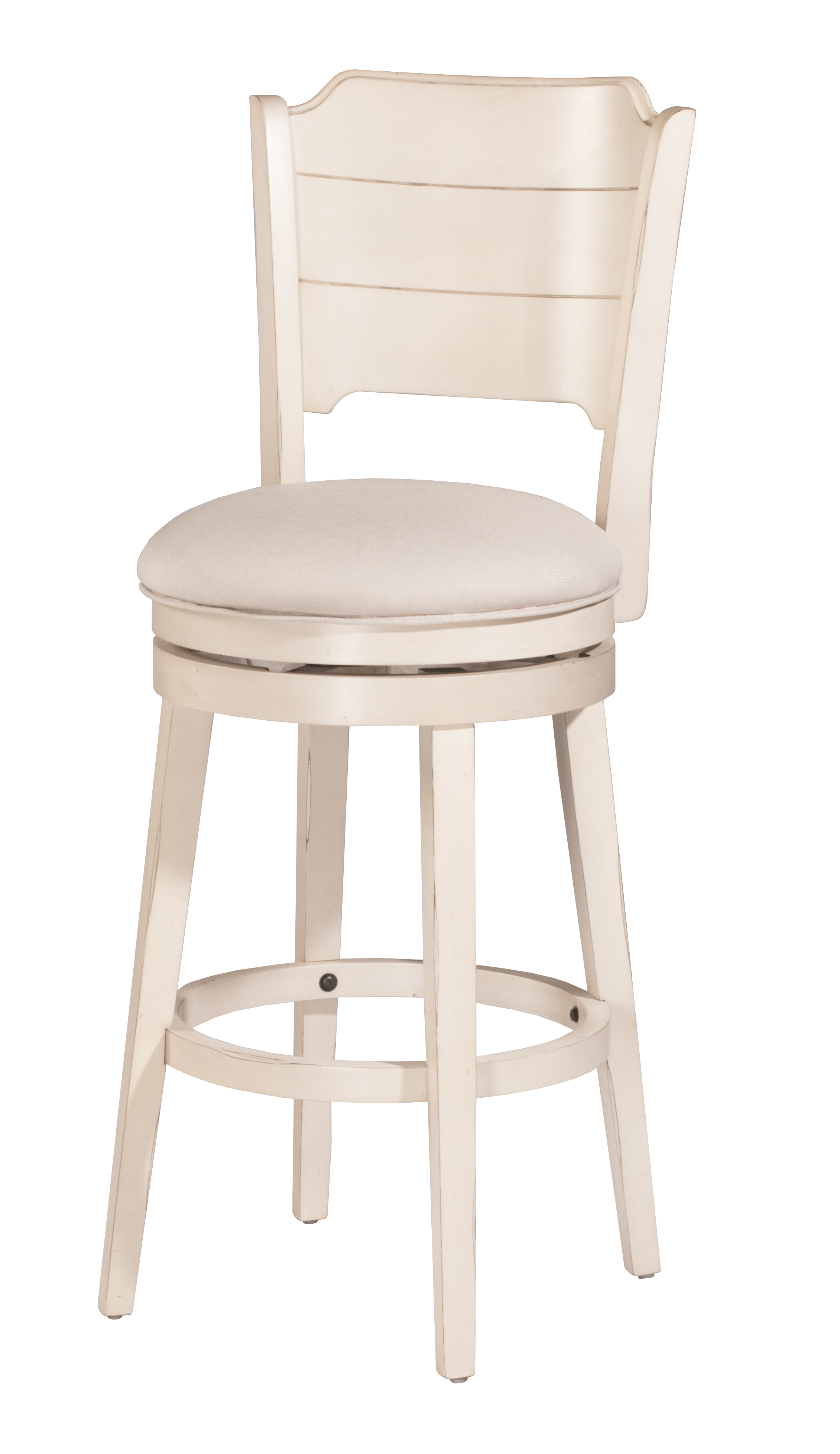 Clarion Swivel Counter Stool Sea White Wood Finish 4542826C by