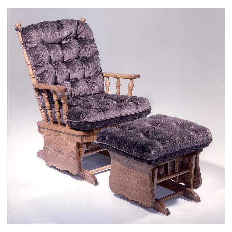 purple glider rocker