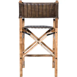 Leeds 23" Folding Counter Chair in Antique Whiskey