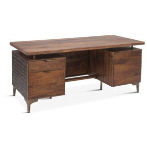 Santa Cruz 66" Office Desk in Two Tone