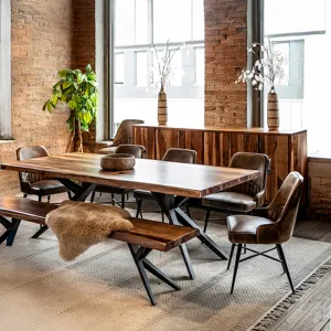 Austin Loft 72" Dining Table in Natural Sheesham