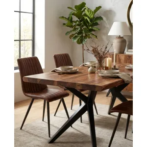 Austin Loft 80" Dining Table in Natural Sheesham