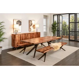 Austin Loft 90" Bench in Natural Sheesham