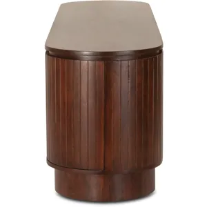 Athena 79" Media Cabinet in Aged Mahogany