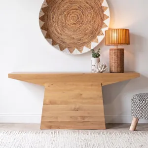 Anvil 68" Console Table in Natural Oak