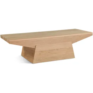 Anvil 58" Coffee Table in Natural Oak