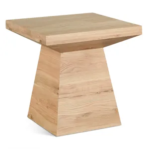 Anvil 24" Side Table in Natural Oak