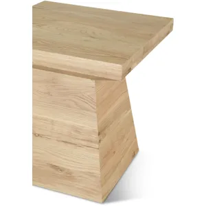 Anvil 24" Side Table in Natural Oak