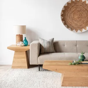 Anvil 24" Side Table in Natural Oak