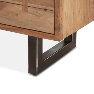 Aspen 58" Six Drawer Dresser in Smoked Acacia
