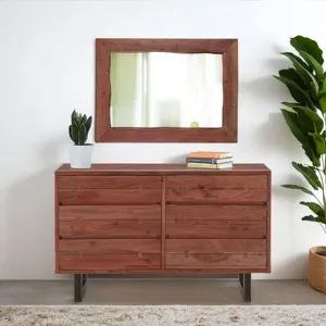 Aspen 58" Six Drawer Dresser in Walnut
