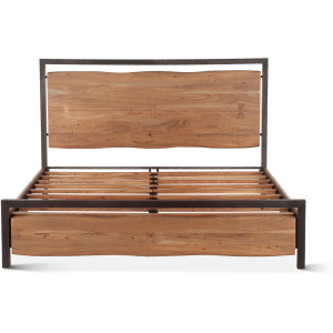 Aspen King Bed in Smoked Acacia