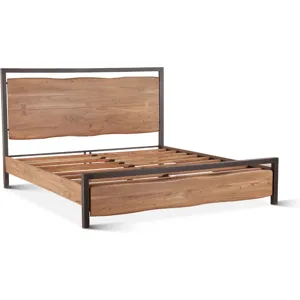 Aspen King Bed in Smoked Acacia