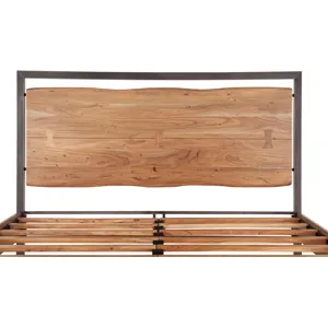 Aspen King Bed in Smoked Acacia