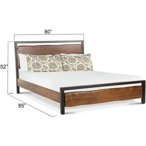 Aspen King Bed in Walnut
