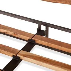 Aspen Queen Bed in Smoked Acacia