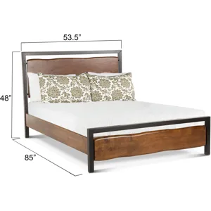Aspen Queen Bed in Walnut