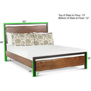 Aspen Queen Bed in Walnut