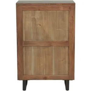 Aspen 34" Tall Chest in Smoked Acacia