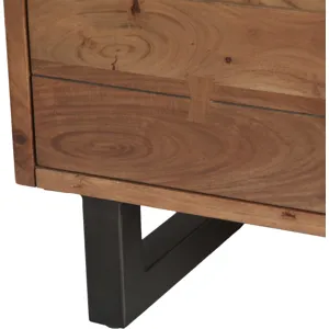 Aspen 34" Tall Chest in Smoked Acacia