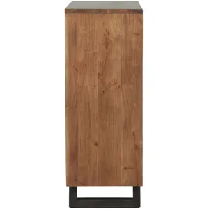 Aspen 34" Tall Chest in Smoked Acacia