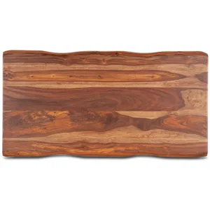 Brisbane 46" Coffee Table in Natural Sheesham Wood and Iron
