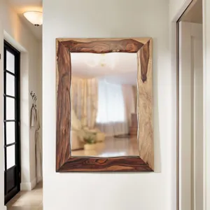 Brisbane 43" Mirror Frame in Natural Sheesham