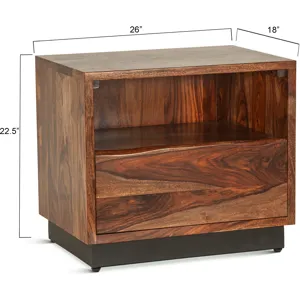 Brisbane 26" Nightstand in Natural Sheesham