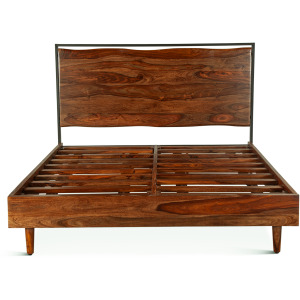 Brisbane King Bed in Natural Sheesham