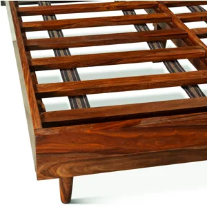 Brisbane King Bed in Natural Sheesham