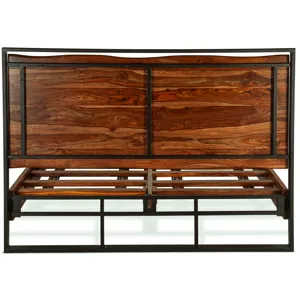 Brisbane Queen Bed in Natural Sheesham