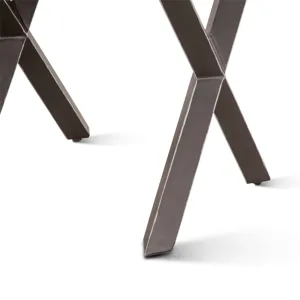 Brisbane 26" Side Table in Natural Sheesham Wood and Iron