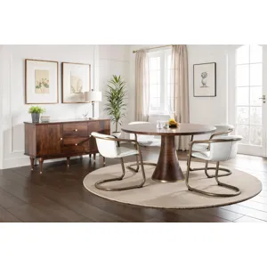 Portofino 22" Dining Chair in Vintage White Leather