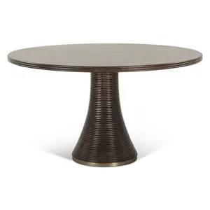 Bijou 54" Round Dining Table in Dark Sienna